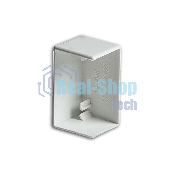 Заглушка 40х25 белый Рувинил ЗГЛ-40х25