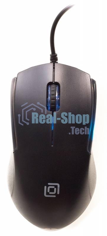 Мышь проводная Oklick 245M черный, 1000 dpi, USB, кнопки - 3