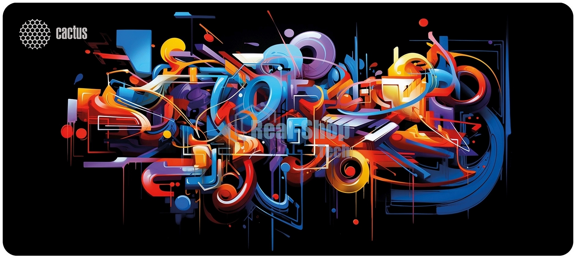 Коврик для мыши Cactus Graffiti 900x400x2мм (CS-MP-PRO10ХXL)