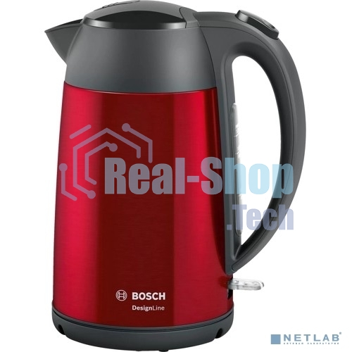 Чайник электрический Bosch TWK3P424 1.7л. 2400Вт красный (корпус: нержавеющая сталь)