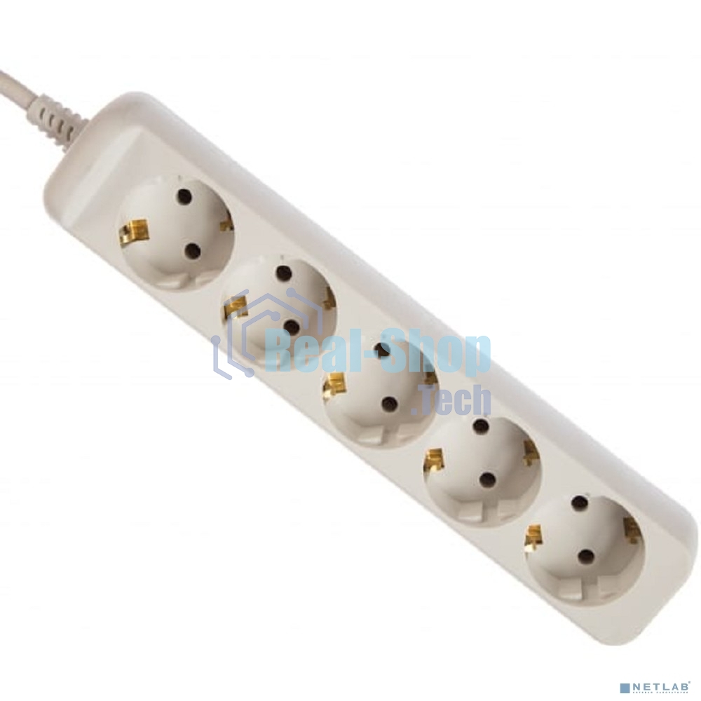 Удлинитель 5 гнезда 5 м с/з U-5e-5m ПВС ЭРА