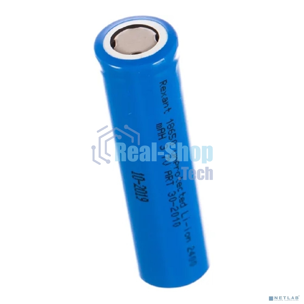 Аккумулятор 18650 unprotected Li-ion 2400 mAH 3.7 В Rexant