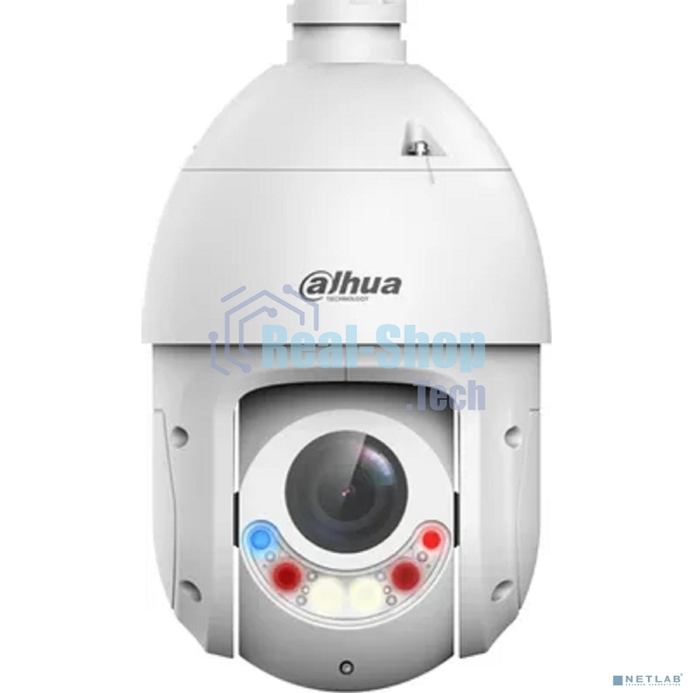 Уличная купольная PTZ IP-видеокамера Dahua DH-SD4E225Gb-HNR-A-PV1 TiOC с активным сдерживанием и ИИ 2Мп, 1/2.8” CMOS, моторизованный объектив 4.8~120мм (25x), видеоаналитика, ИК 100м, LED 50м, IP66