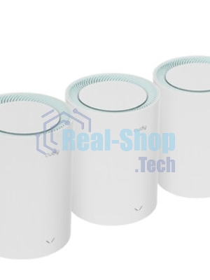 Бесшовный Mesh роутер Cudy M1300 (M1300 3-PACK) AC1200 10/100/1000BASE-TX/Wi-Fi белый (упак.:3шт)