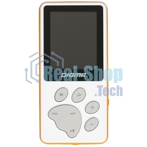 Плеер Hi-Fi Flash Digma S4 8Gb белый/оранжевый/1.8