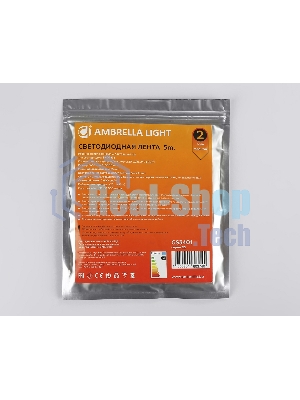 Светодиодная лента Ambrella light GS3401 2835 240Led/ 20W m/ 24V IP20 3000K/ 5000*10*1.2mm (2 конт.)