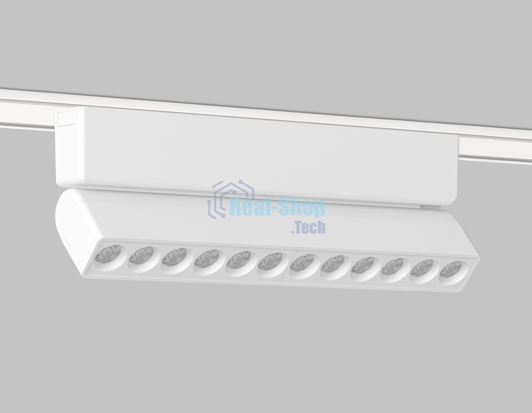 Светильник трековый светодиодный GV1472 WH белый IP20 12W 4200K 48V 24° 230*26*80