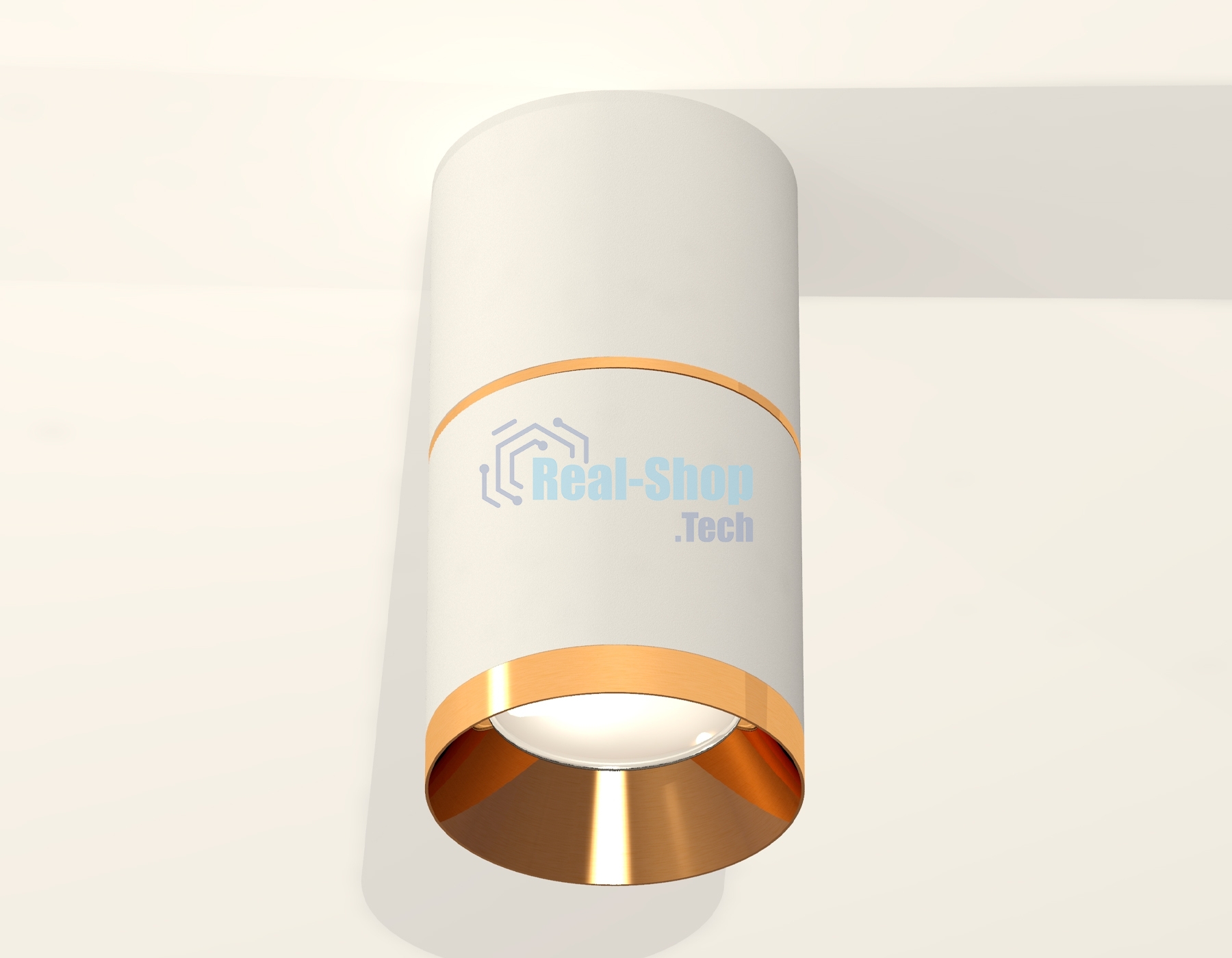 Светильник Ambrella Light XS7401201 SWH/PYG белый песок/золото желтое полированное MR16 GU5.3 (C7401, A2072, C7401, N7034)