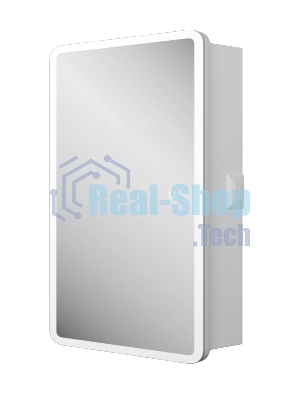Зеркальный шкаф Bau Stil 50х80, LED подсветка, сенсор, плавное закрывание, оборачиваемый