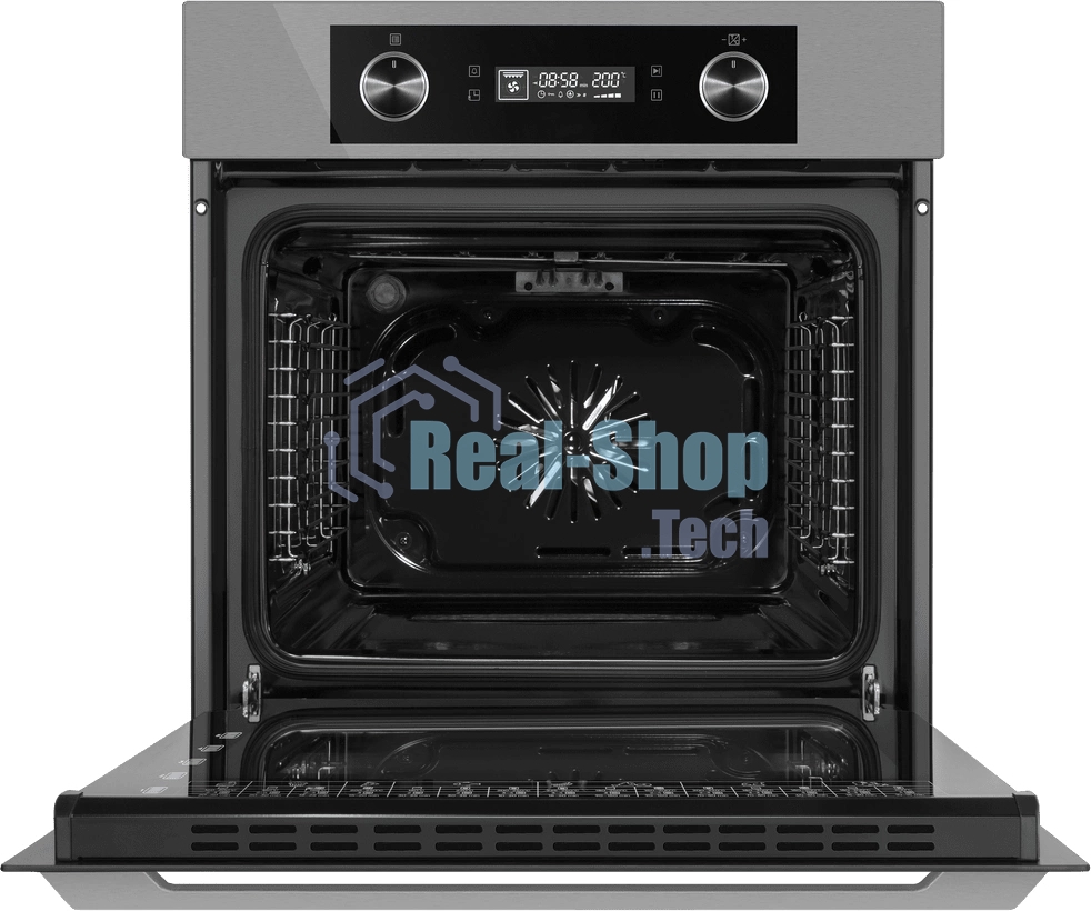 Шкаф духовой электрический Maunfeld AEOH60102S, 60л, дверца с 3 стеклами, нержавеющая сталь
