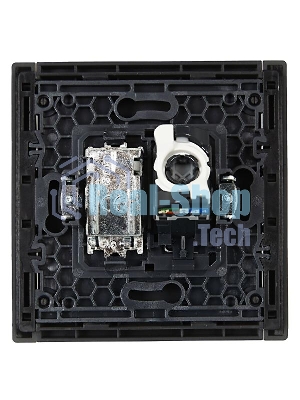 Розетка двойная TV+RJ45 кат.5E IEK FORTE&PIANO FP336 серый