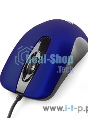 Мышь проводная Gembird MOP-400-B синий, 1000 dpi, USB, кнопки - 3