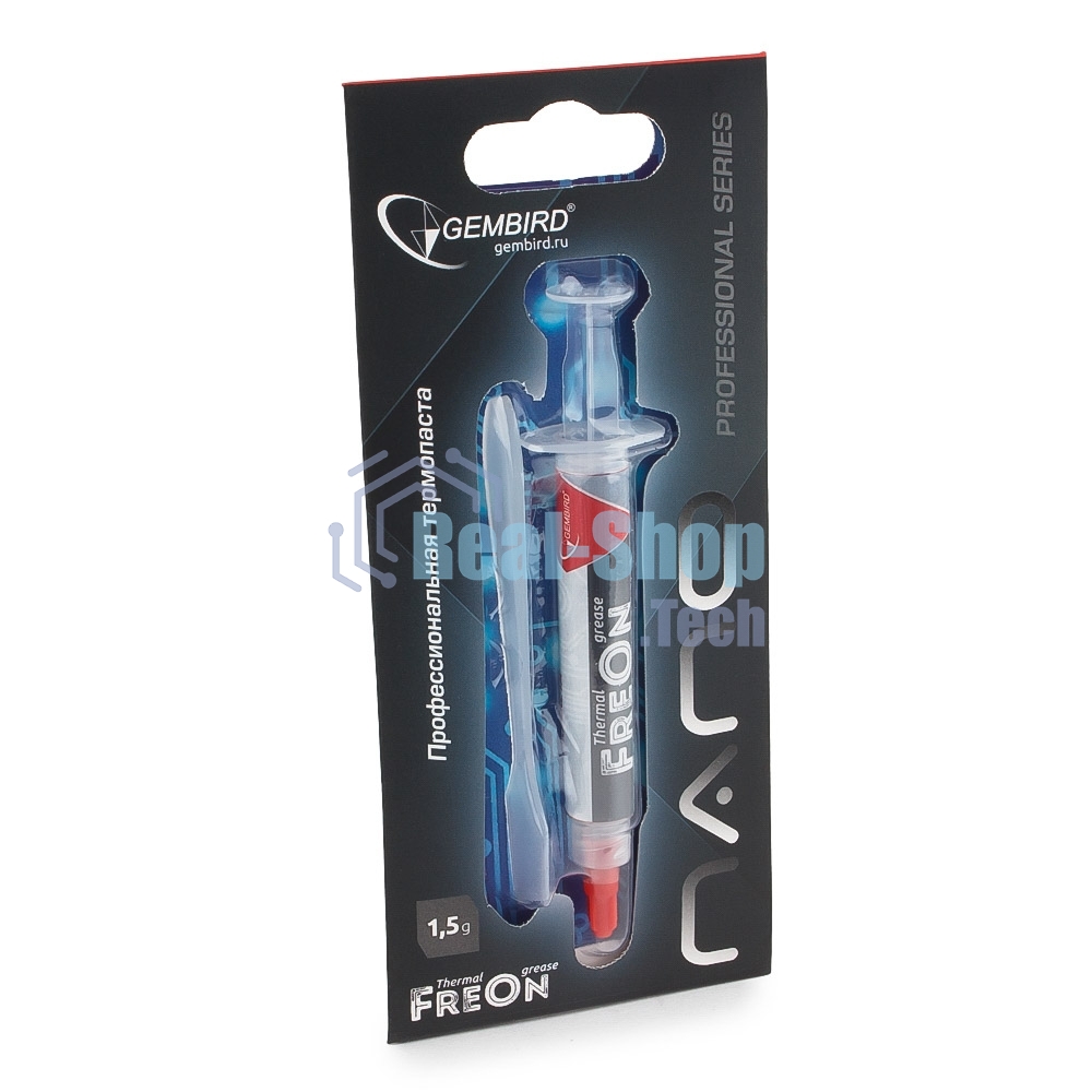 Термо паста Gembird FreOn Nano GF-31-1.5 для радиаторов, 1,5гр, шприц