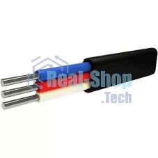 Кабель АВВГ 3х6 плоский Ч (бухта) (м) Альгиз К ФР-00000425