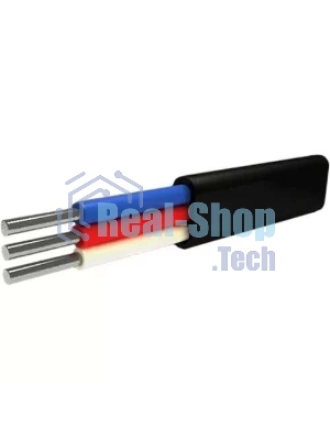 Кабель АВВГ 3х6 плоский Ч (бухта) (м) Альгиз К ФР-00000425