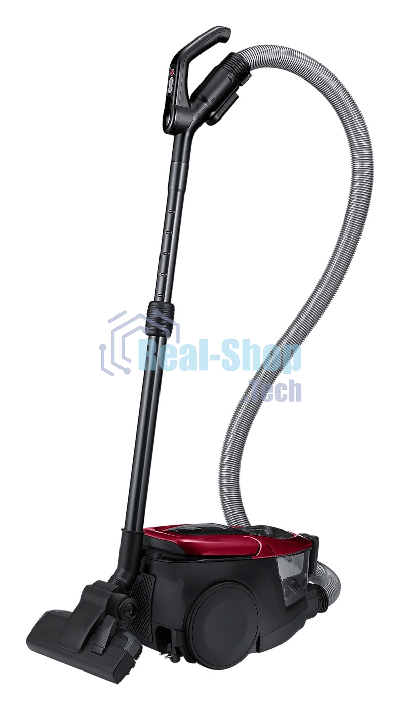 Пылесос Samsung VC18M31A0HP бордовый/черный, 380/1800 Вт, уборка сухая, пылесборник контейнер 2 л