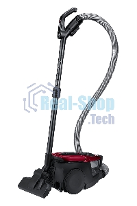 Пылесос Samsung VC18M31A0HP бордовый/черный, 380/1800 Вт, уборка сухая, пылесборник контейнер 2 л