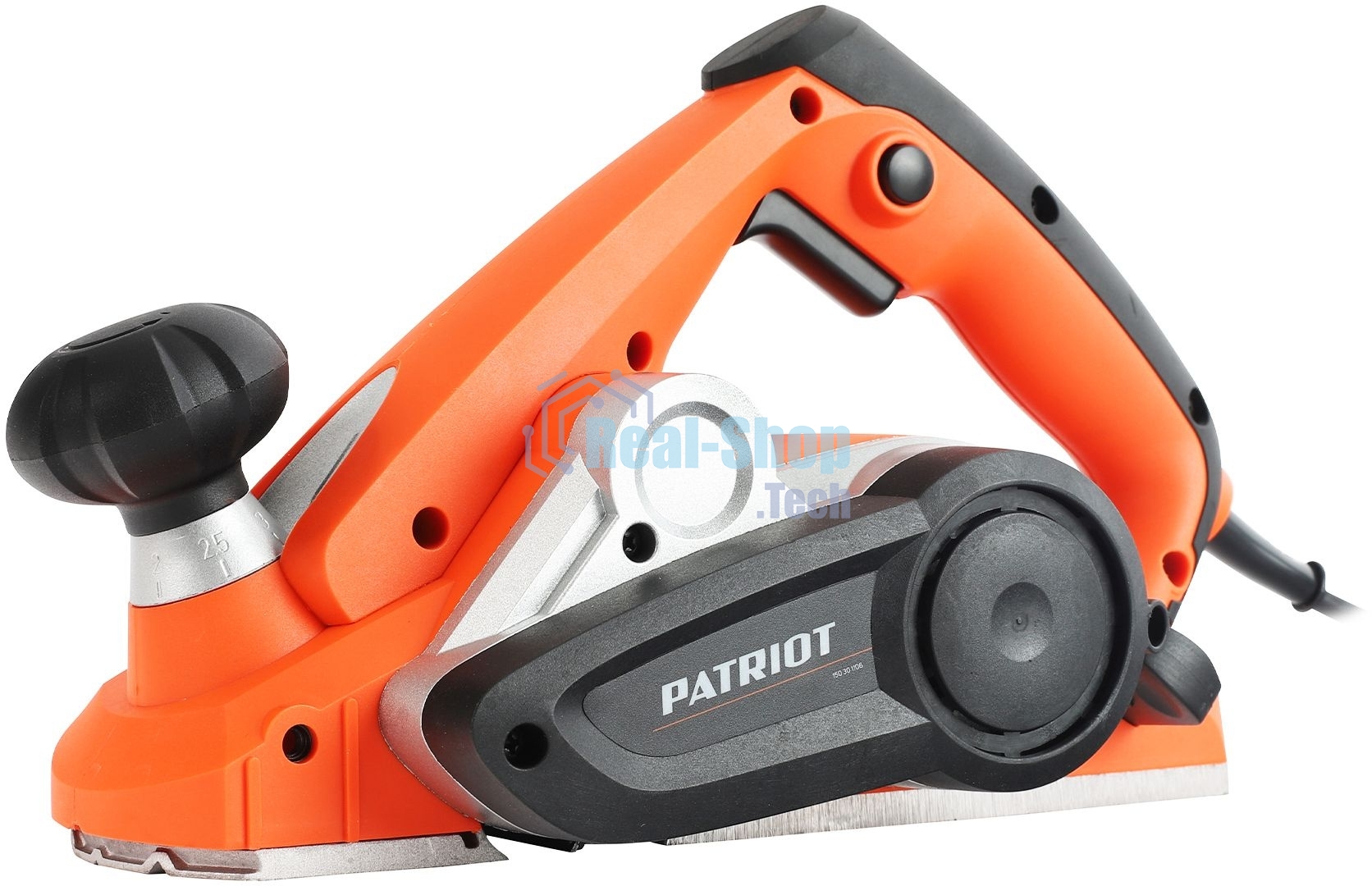 Рубанок электрический PATRIOT PL 850, мощность 900Вт, ширина строгания 82 мм, комплект для выборки четверти