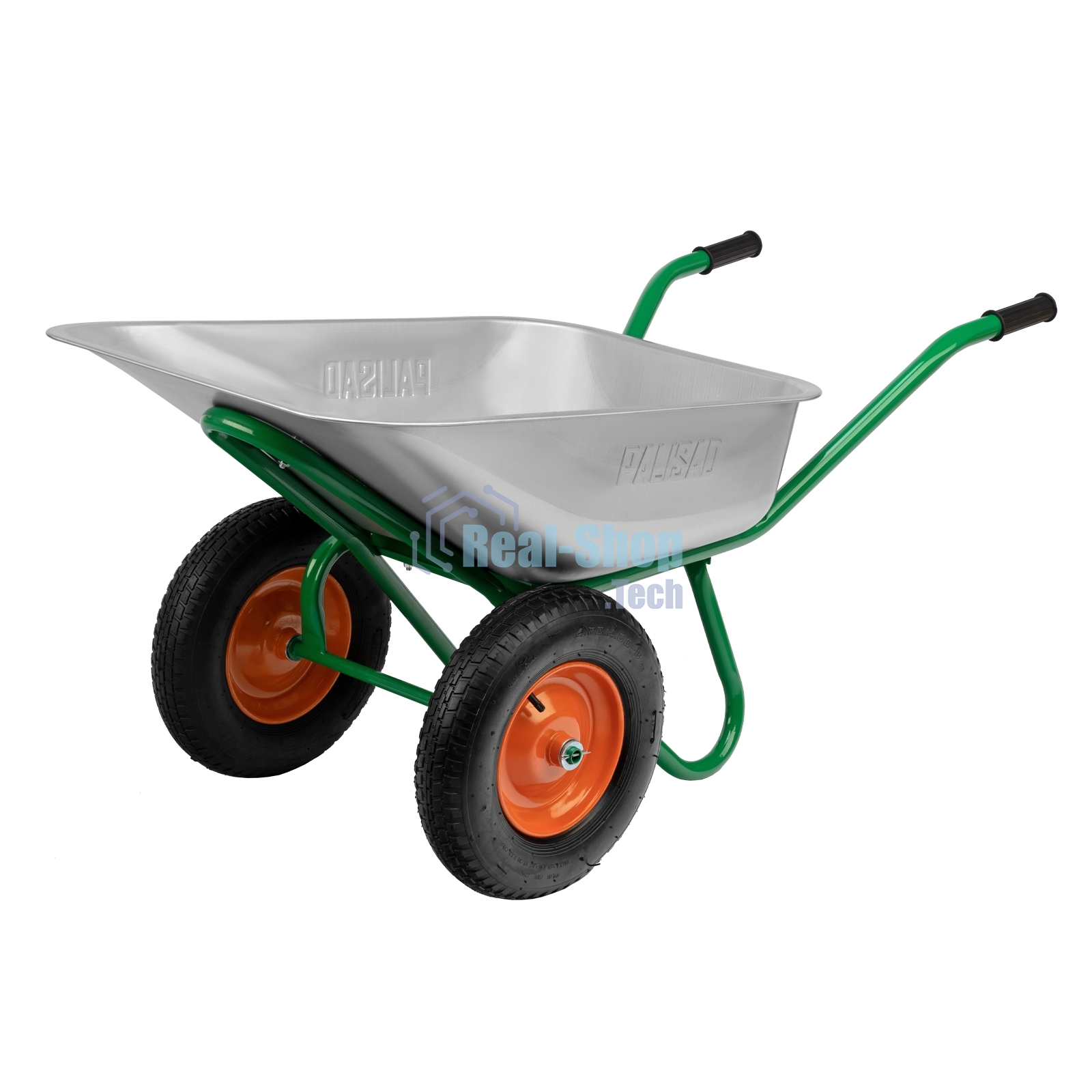 Тачка садово-строительная Palisad 2-х колесная, усиленная, грузоподъемность 320 кг, объем 100 л