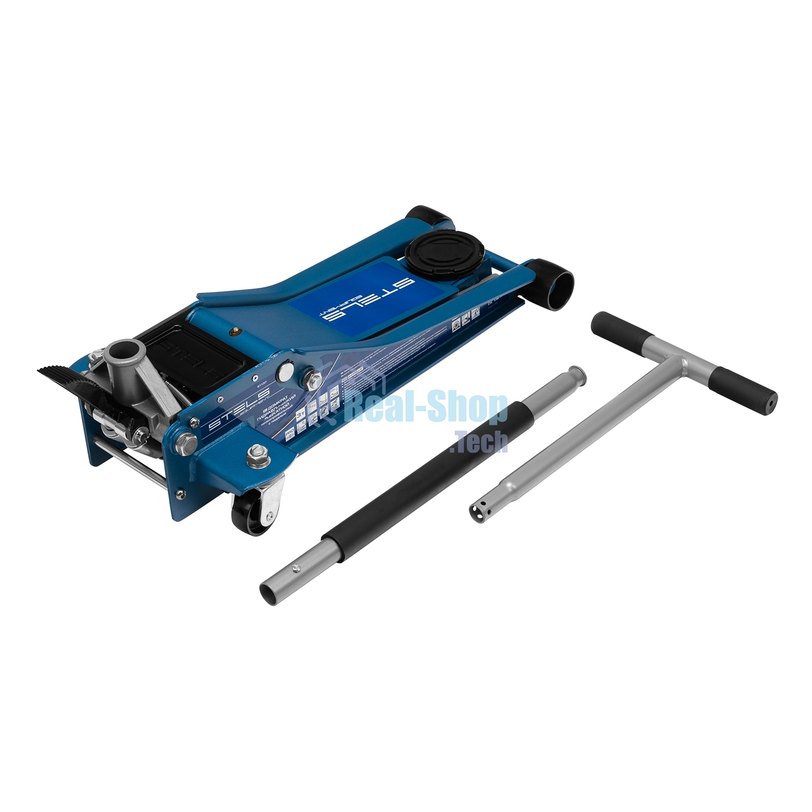 Домкрат гидравлический подкатной Stels QUICK LIFT 51137 быстр, подъем, 3 т