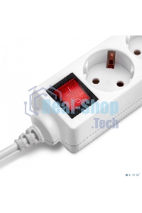 Сетевой фильтр Buro BU-PS3.1/W 1.5 м (3 розетки) белый (пакет ПЭ)