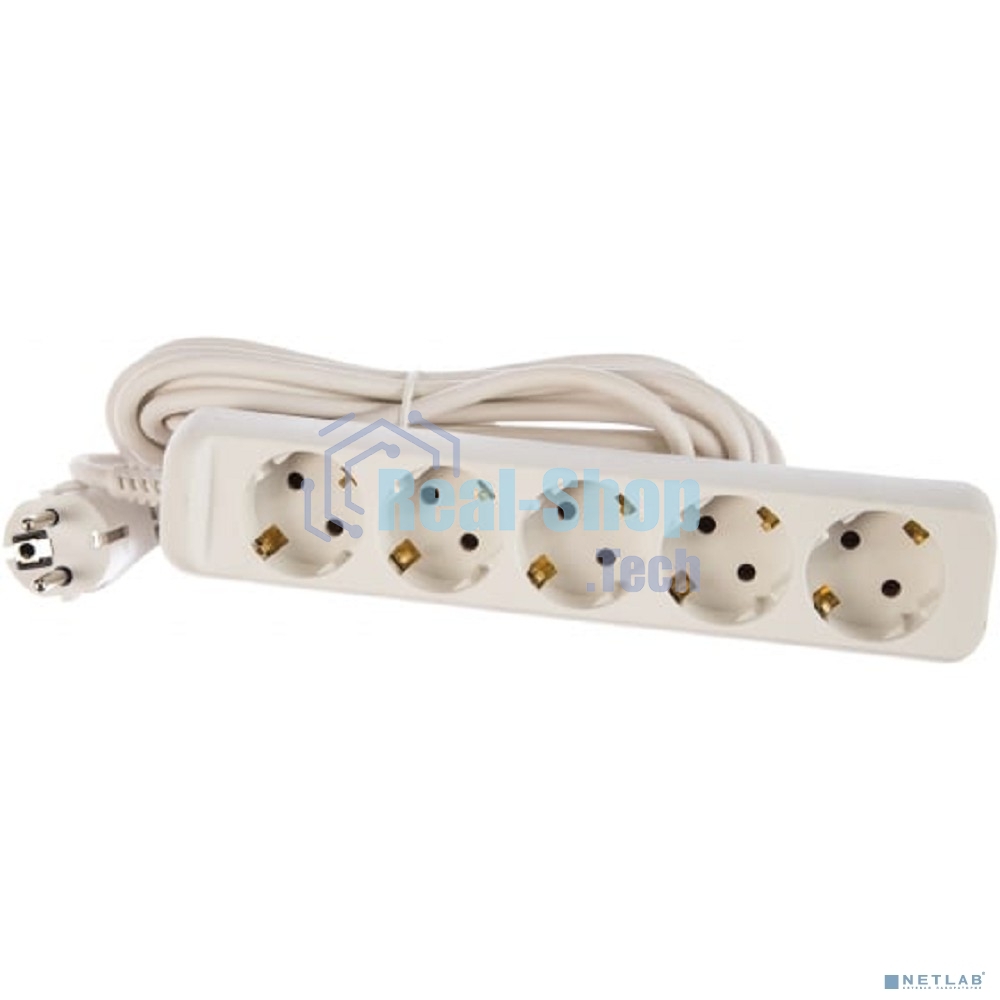 Удлинитель 5 гнезда 5 м с/з U-5e-5m ПВС ЭРА