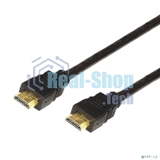 Кабель Rexant HDMI - HDMI 1.4, 10 м, Gold (PVC пакет)