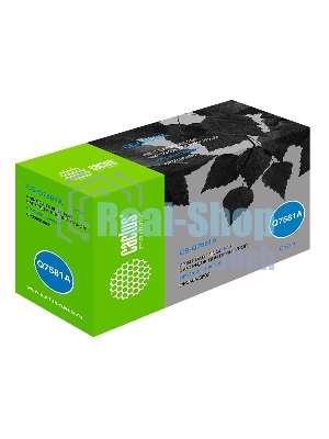 Картридж лазерный Cactus CS-Q7581A голубой (6000 стр.) для HP Color LaserJet CP3505/3800