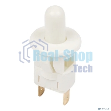 Выключатель-кнопка Rexant 250V 2.5А (2с) ON-(OFF) Б/Фикс белый (мебельная)