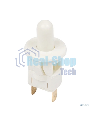 Выключатель-кнопка Rexant 250V 2.5А (2с) ON-(OFF) Б/Фикс белый (мебельная)