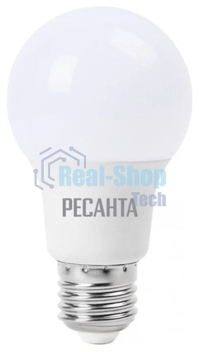 Лампа светодиодная Ресанта LL-R-A60-9W-230-4K-E27 груша, 9 Вт, нейтр., Е27