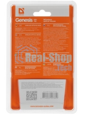 Мышь беспроводная USB OPTICAL WRL GENESIS MM-785 черный 52785 DEFENDER