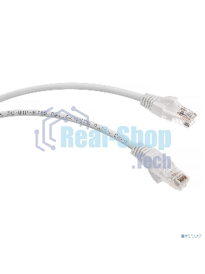 Шнур коммутационный Cabeus, Cat.5e, неэкр., U/UTP, RJ45/RJ45, LSZH, AWG24, 3м, белый