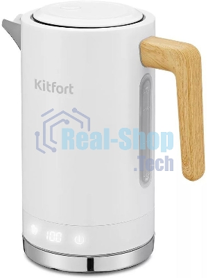 Чайник электрический Kitfort КТ-6189 1.7л. 2200Вт белый корпус: пластик/металл