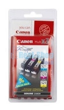 Картридж струйный Canon CLI-521 (2934B010) голубой/пурпурный/желтый набор карт. для Canon Pixma MP540/620/630/980