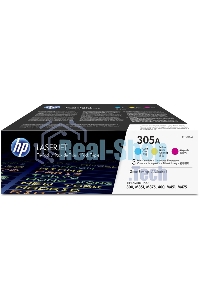 Картридж лазерный набор HP CF370AM № 305A голубой/пурпурный/желтый CLJ M451 (CE411A+CE412A+CE413A)