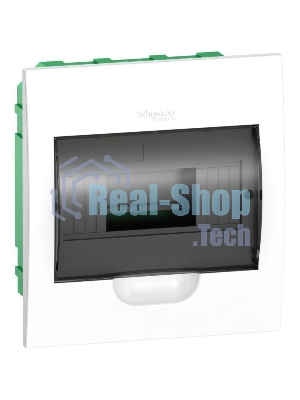 Бокс СП EASY9 встраив. с прозрачной дверью 1ряд 8мод. SchE