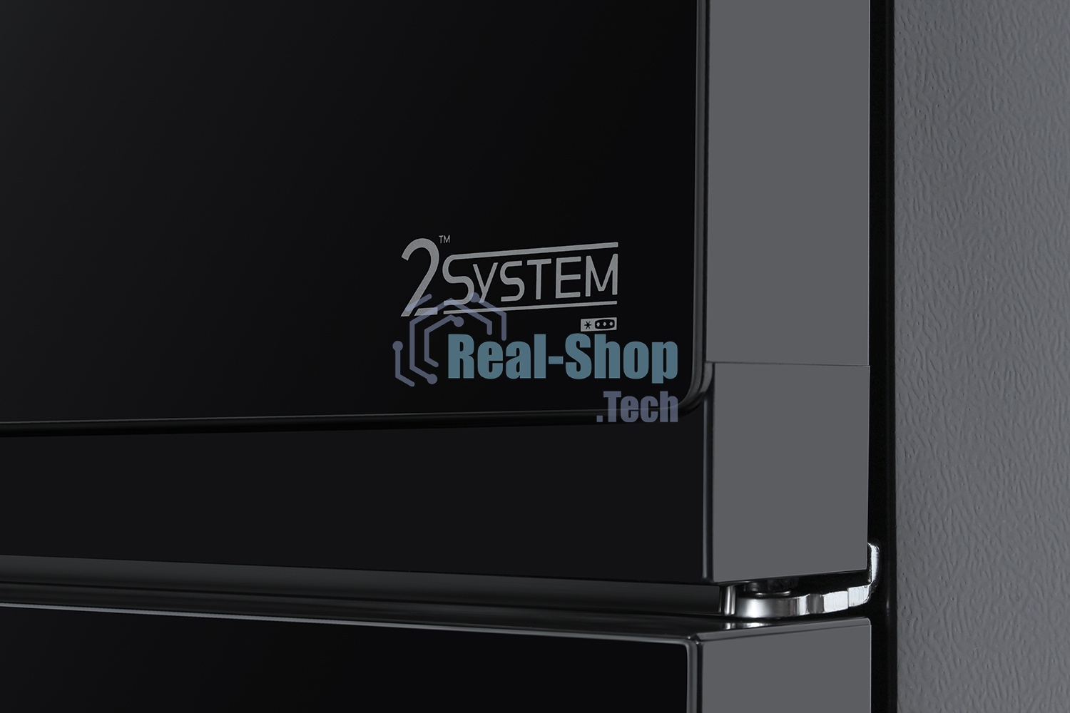 Холодильник Hyundai CM5005F черное трехкамерный 310/156л морозилка сбоку, Total No Frost, Side by Side