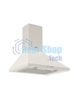 Вытяжка каминная Elikor Вента 50П-430-К3Д топленое молоко, 50 см, 430 куб. м/ч, 54 дБ