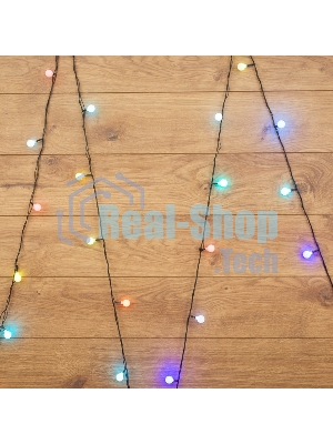 Гирлянда Neon-night Шарики Ø 18 мм, 5 м, темно-зеленый ПВХ, 30 диодов, цвет RGb