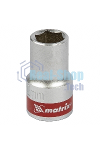 Головка торцевая Matrix, 12 мм, 6-гранная, CrV, под квадрат 1/2
