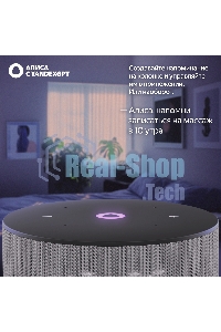 Умная колонка Yandex Станция Мини 3 Алиса серый 12W 1.0 BT/Wi-Fi