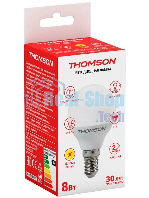 Лампа светодиодная Hiper THOMSON LED GLOBE 8W 640Lm E14 3000K TH-B2033