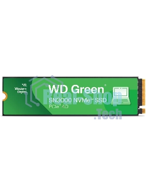 Накопитель SSD Western Digital WD Green SN3000, 1Tb M.2 2280, PCI-E 3x4, R/W - 5000/4200 MB/s