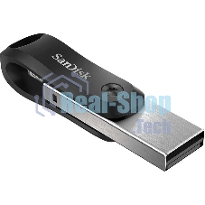 Флешка USB SanDisk IX60N iXpand Go (SDIX60N-064G-GN6NN), 64Gb, USB 3.0/Lightning, R/W 150/70, черный/серебристый