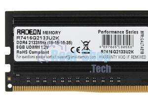 Оперативная память AMD Radeon R7, DDR4, 16Gb (1x16Gb), 2133MHz, CL15, DIMM, OEM