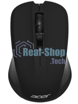 Мышь беспроводная Acer OMR010 черный, 1200 dpi, радиоканал, USB, кнопки - 3