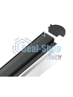 Алюминиевый профиль Ambrella light GP1001BK черный 2000*21.5*6.8