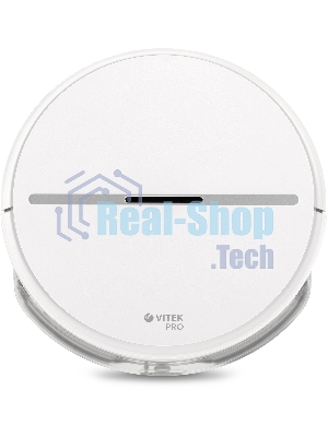 Робот-пылесос Vitek VT-1807 белый, 2500 мAч Li-Ion, уборка сухая/влажная, пылесборник контейнер 0.45 л