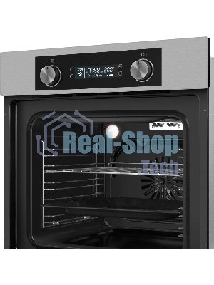 Шкаф духовой электрический Maunfeld AEOH60102S, 60л, дверца с 3 стеклами, нержавеющая сталь